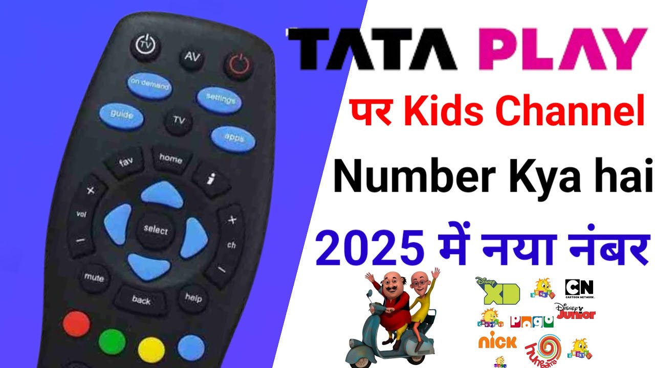 TATA Play Par Kids Channel Number list of 2025 Me cartoon number Tata sky