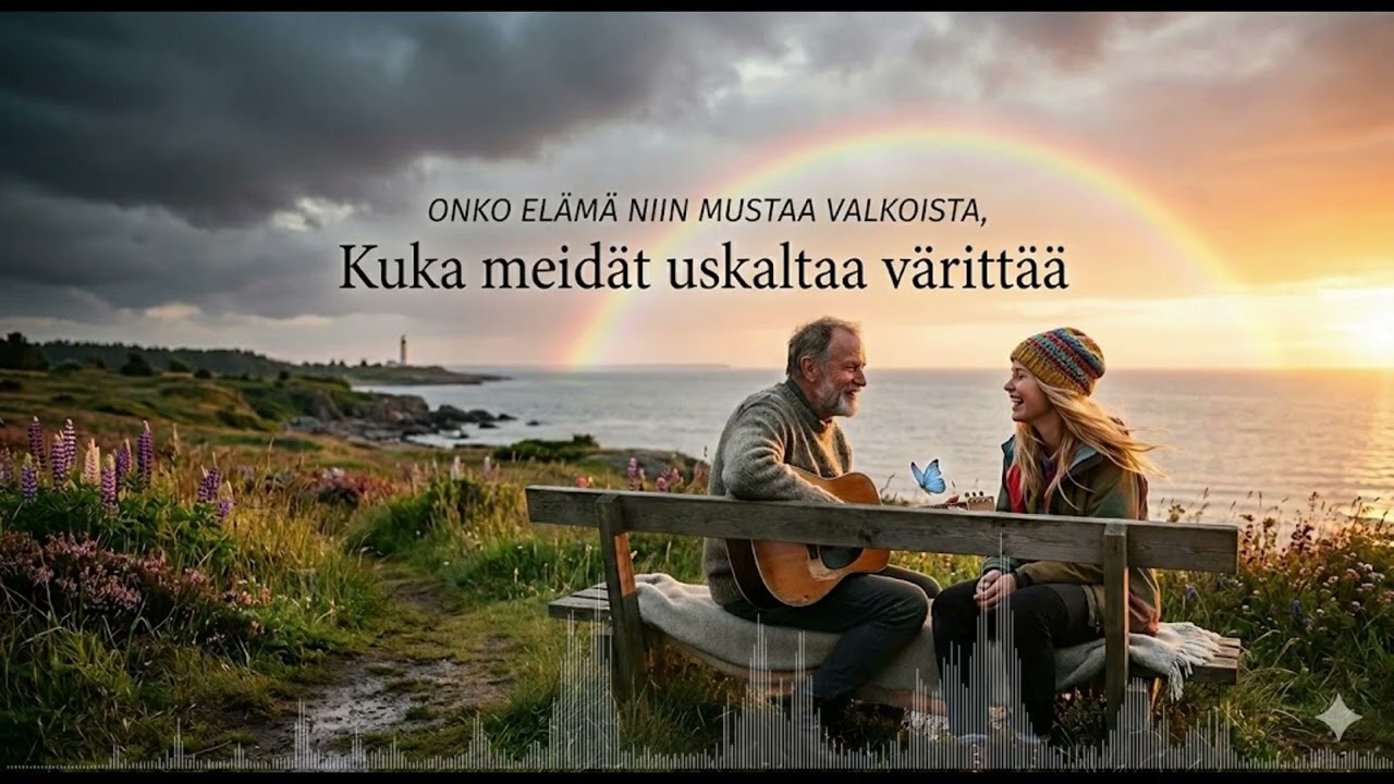 Mustaa valkoista.