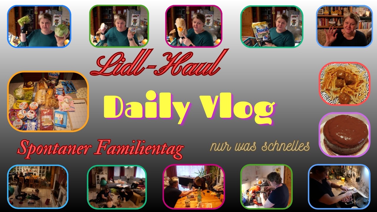 Daily Vlog /  Spontaner Besuch / Lidl -Haul / Schokokuchen / Hackbällchen in Tomatensoße