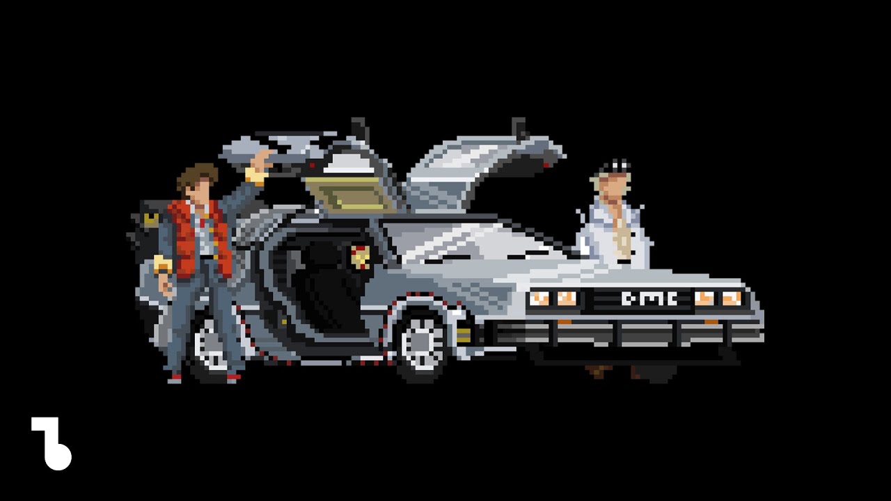 Bitonal Landscape - Back To The Future Theme 8bit / Chiptune Remix