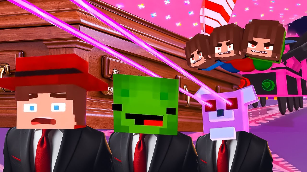 JJ`s Girl Train Eater - Love Story in Maizen Minecraft | Coffin Dance Song (COVER)