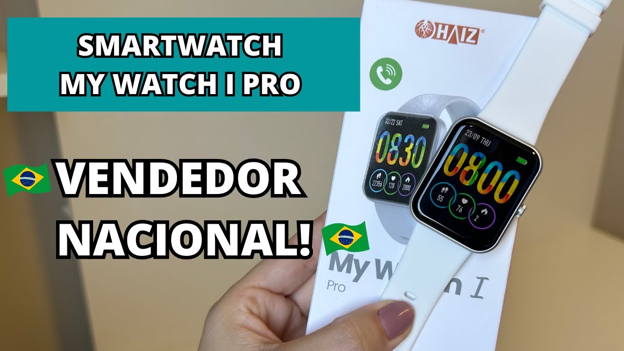 🇧🇷[VENDEDOR NACIONAL ]MELHOR SMARTWATCH BARATO PRA ATIVIDADE FÍSICA ACESSÍVEL E COMPLETO #Unboxing