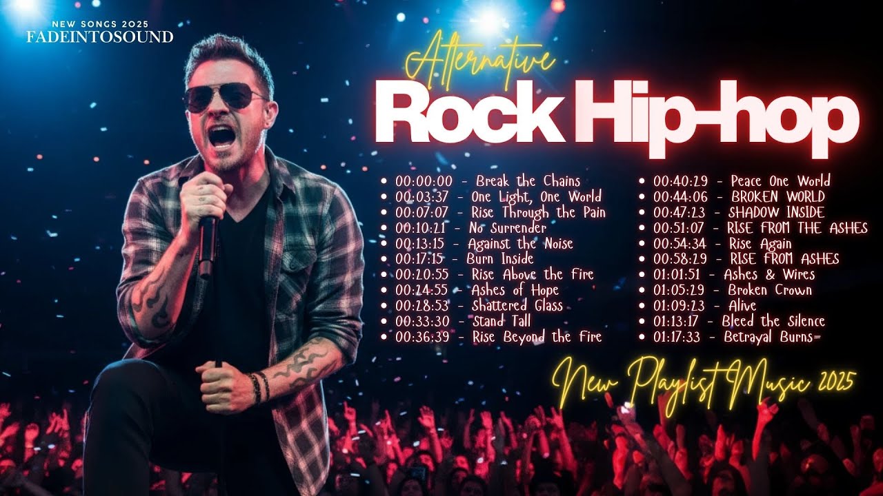 Hiphop Rock Alternative Best playlist Music 2025 Rap rock covers and original music