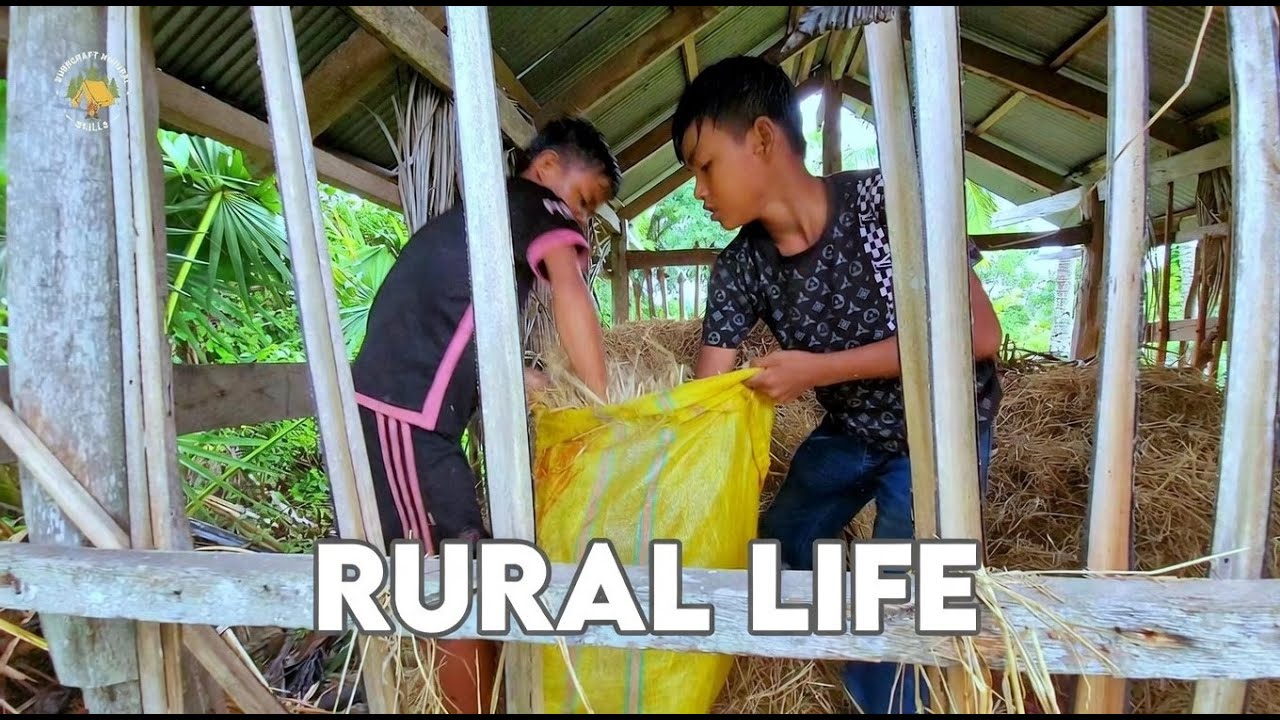 Real Rural Village Life | Young Boys During Flood Season
