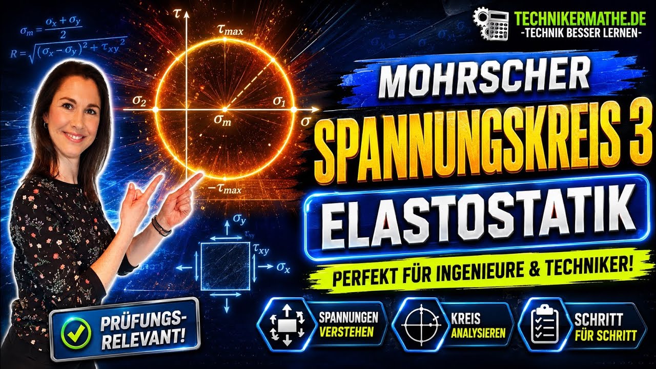 Mohrscher Spannungskreis | Hauptrichtungen | Teil 3  | Festigkeitslehre - Optimal für Techniker