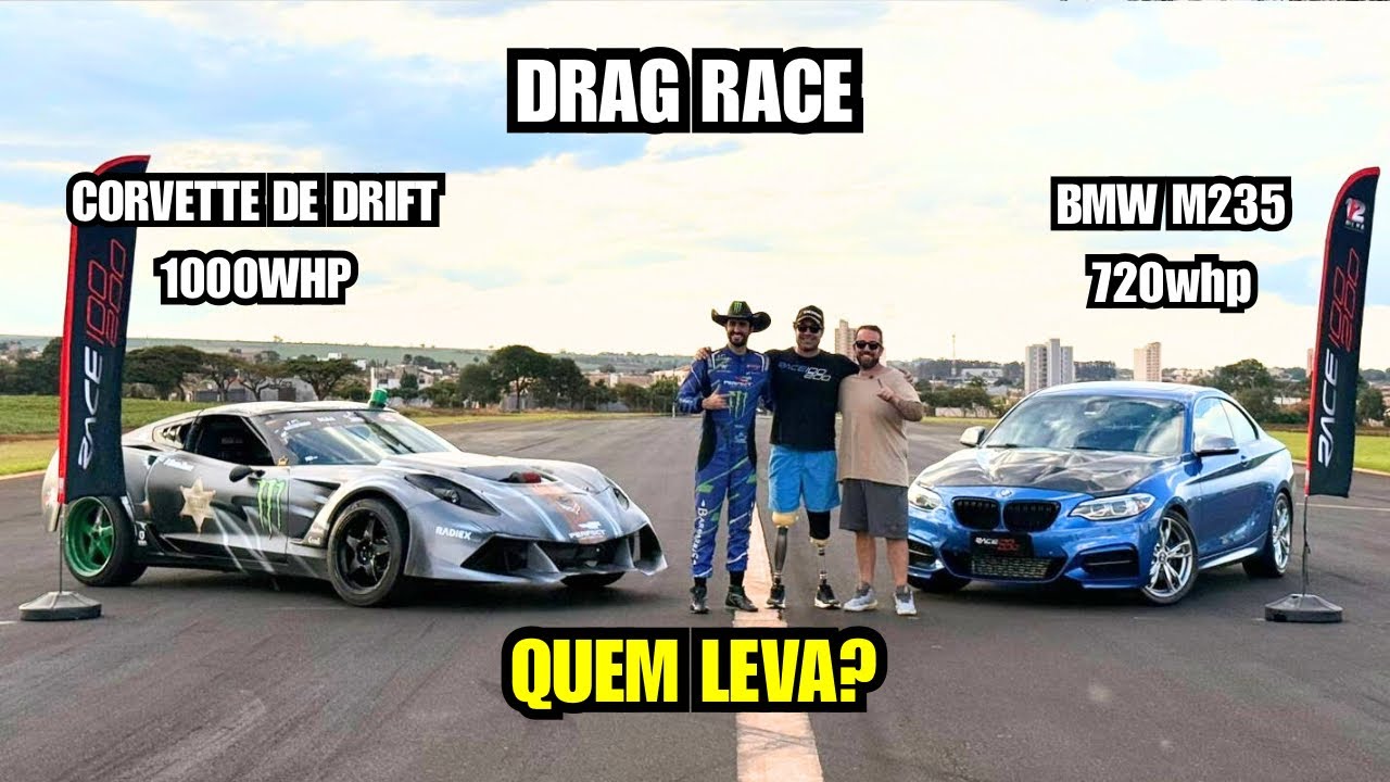 Corvette de drift @SheriffBarion  vs BMW M235 @Torettodragraceoficial - DRIFT CAR VS DRAG CAR!