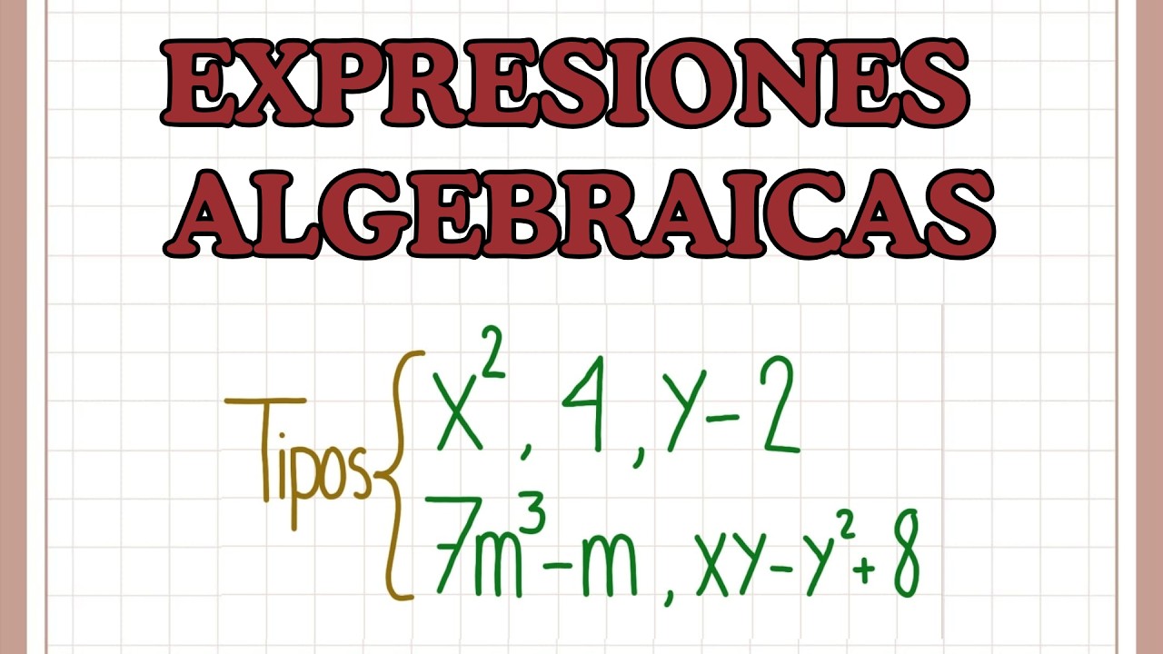 ¿QUÉ SON LAS EXPRESIONES ALGEBRAICAS? Y SUS TIPOS