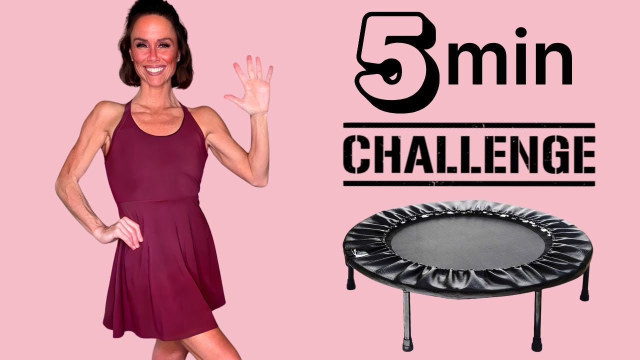 5-Minute Challenge: Battle Ropes Workout for Core + Arm Strength | 5-Minute Rebounder Workout