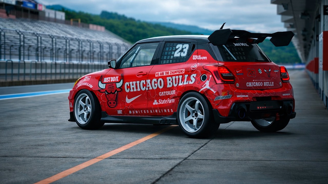 Suzuki Swift Sport Gr4 - Chicago Bulls - New Livery Design by me