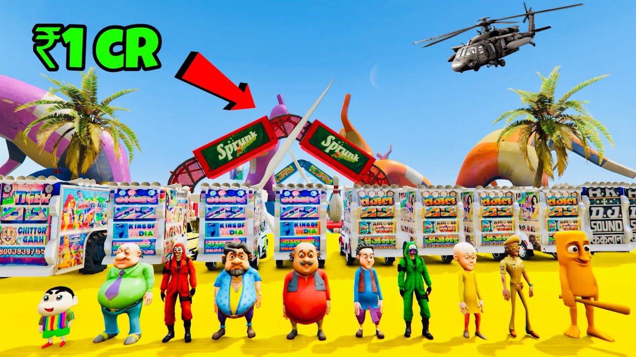 GTA5 MOTU VS TUNG TUNG SAHUR कोन जीतेगा ? ₹1 करोड़ का Challenge 😱 Indian top11 dj