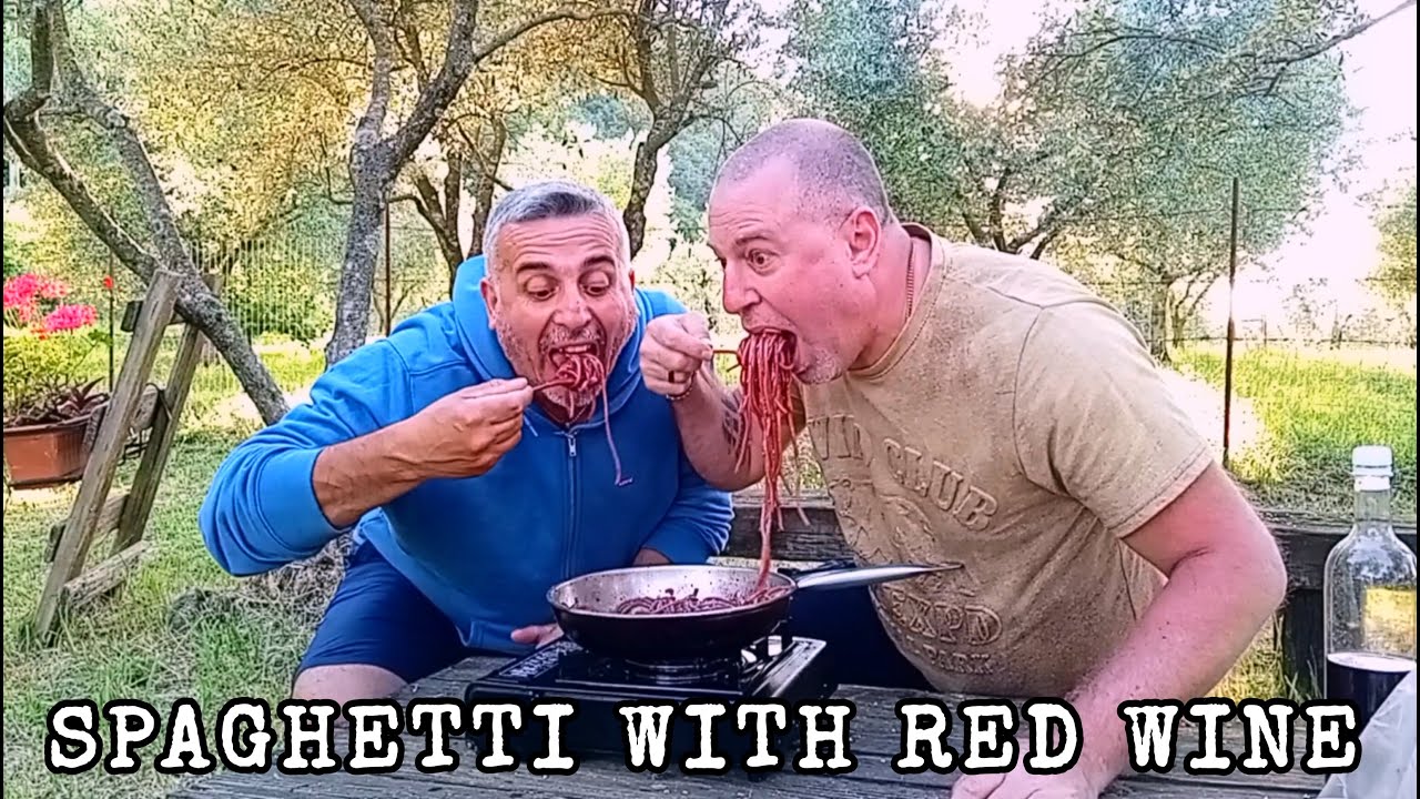 Spaghetti with red wine 🍷 Easy, quick and tasty recipe!