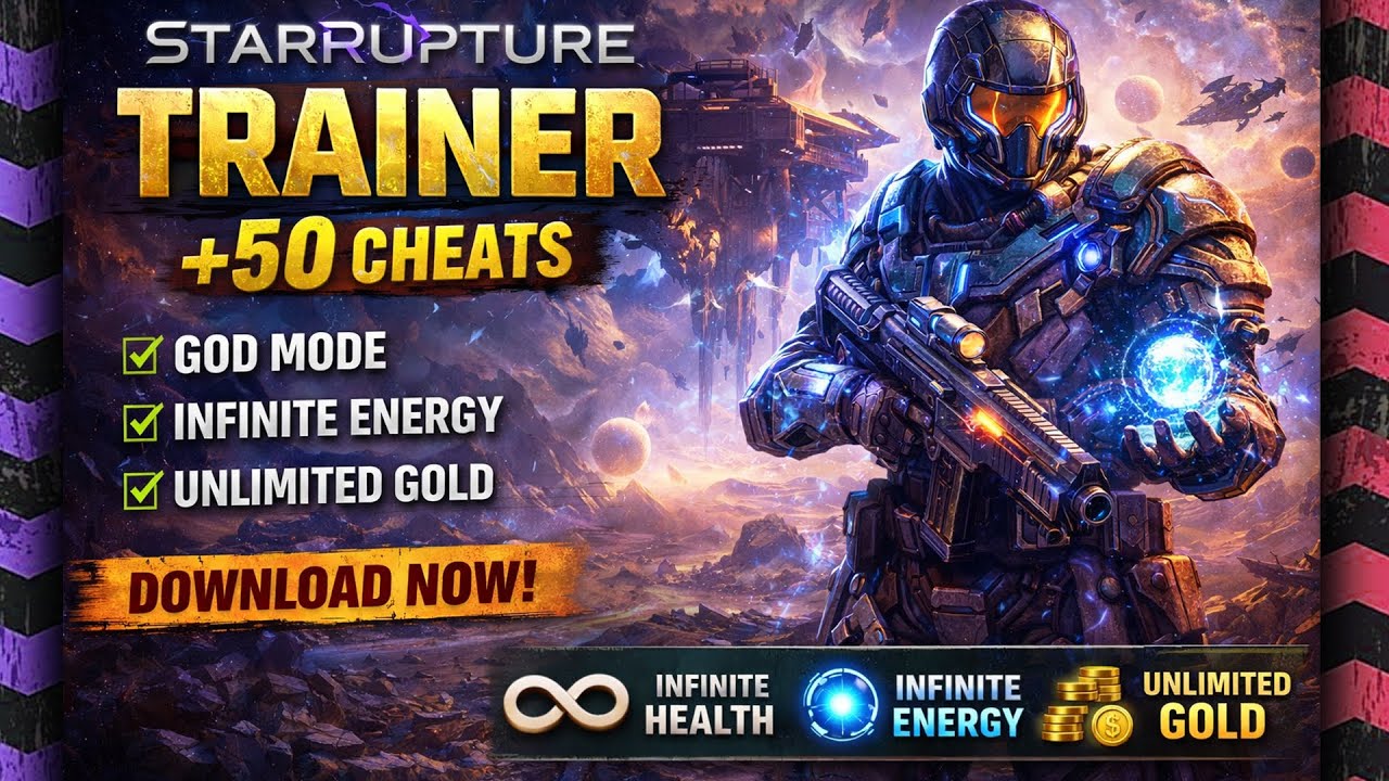 StarRupture Trainer +50 Cheats (FREE Download) | God Mode, Unlimited Gold, Infinite Health & More