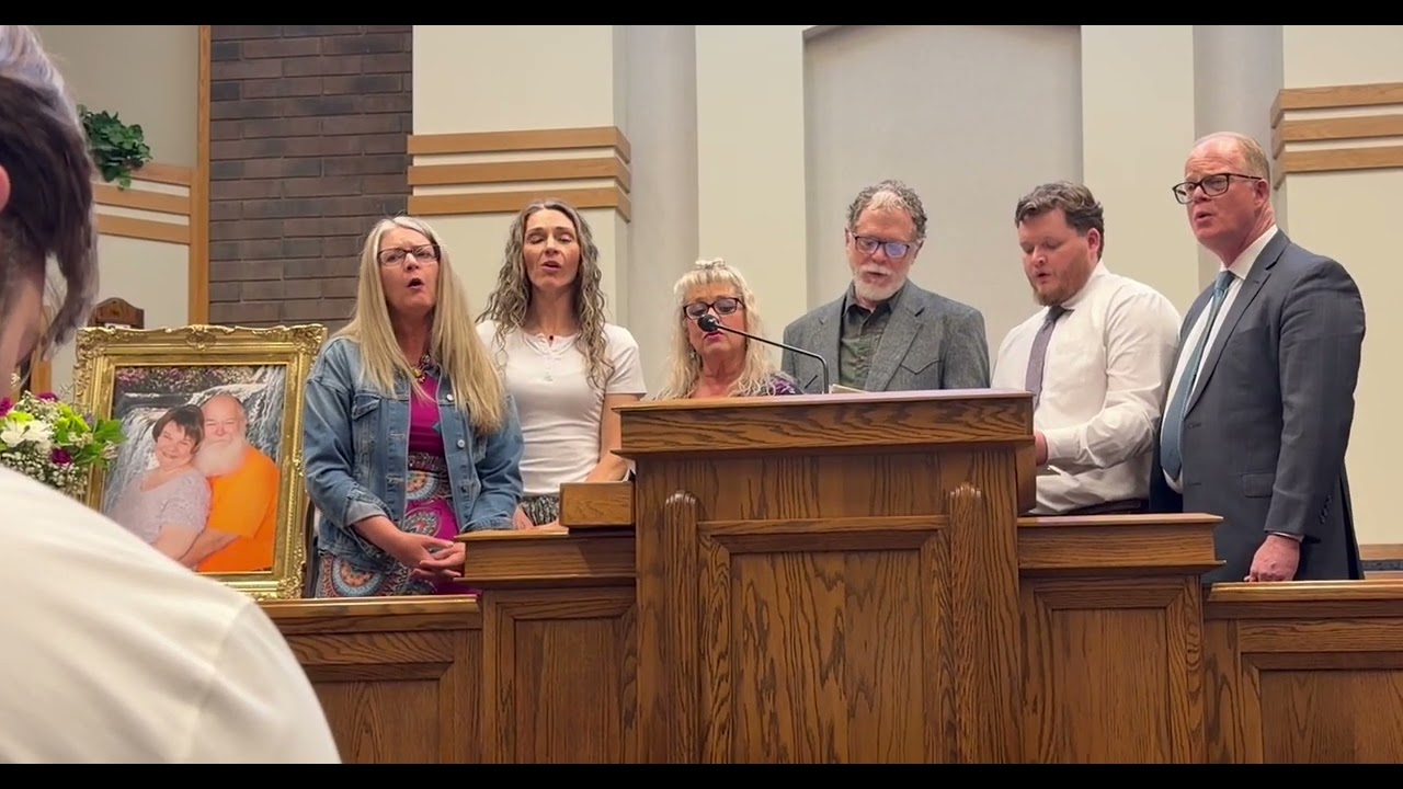 My children singing @ Beth Aul Holden’s funeral