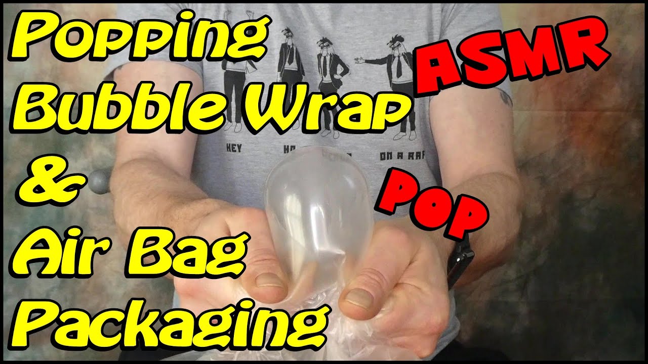 Popping Bubble Wrap & Air Bag Packaging- ASMR triggers & stress release - NO TALKING