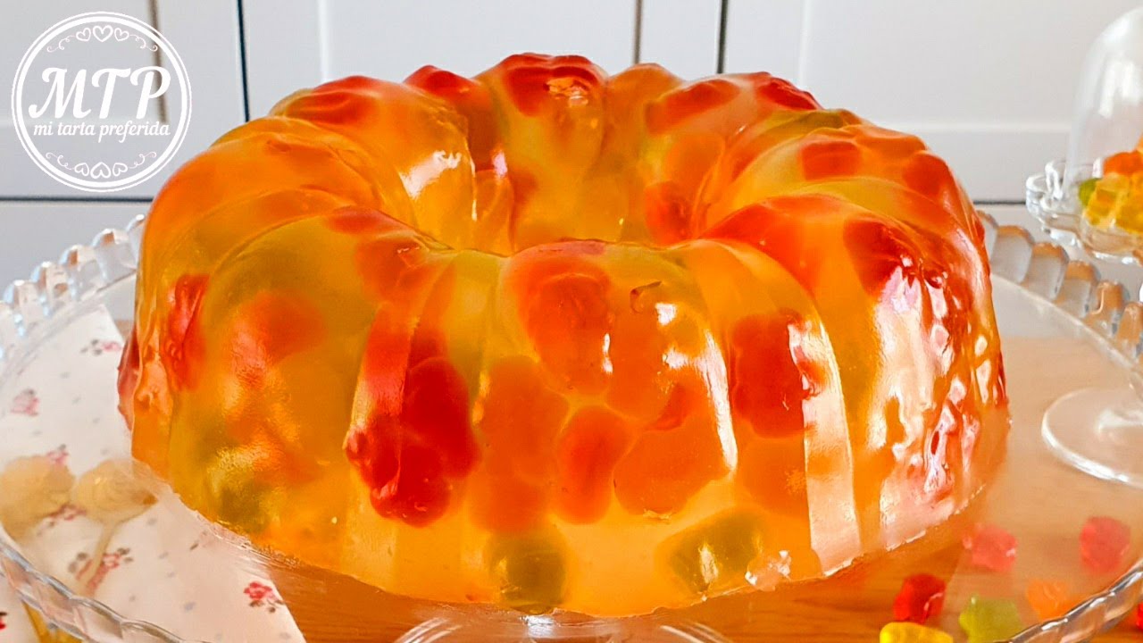 GELATINA DE GOMINOLAS O GOMITAS | Receta fácil | Mi tarta preferida