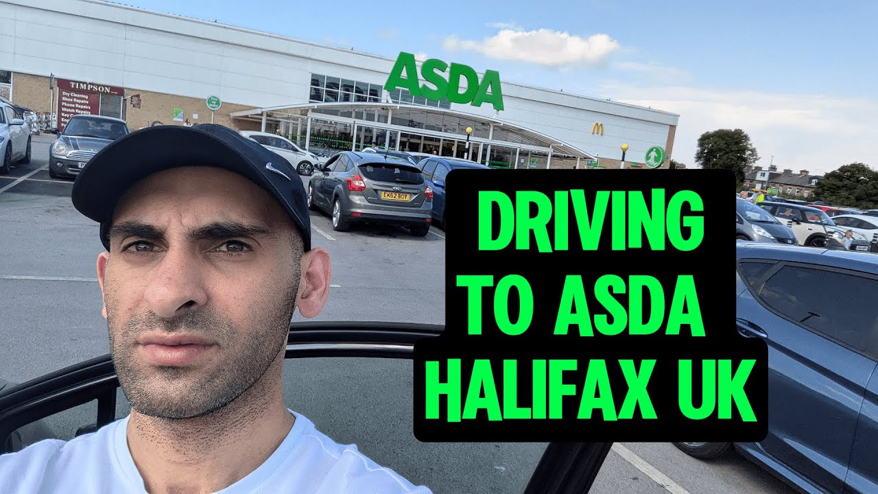 Driving To Asda Halifax UK