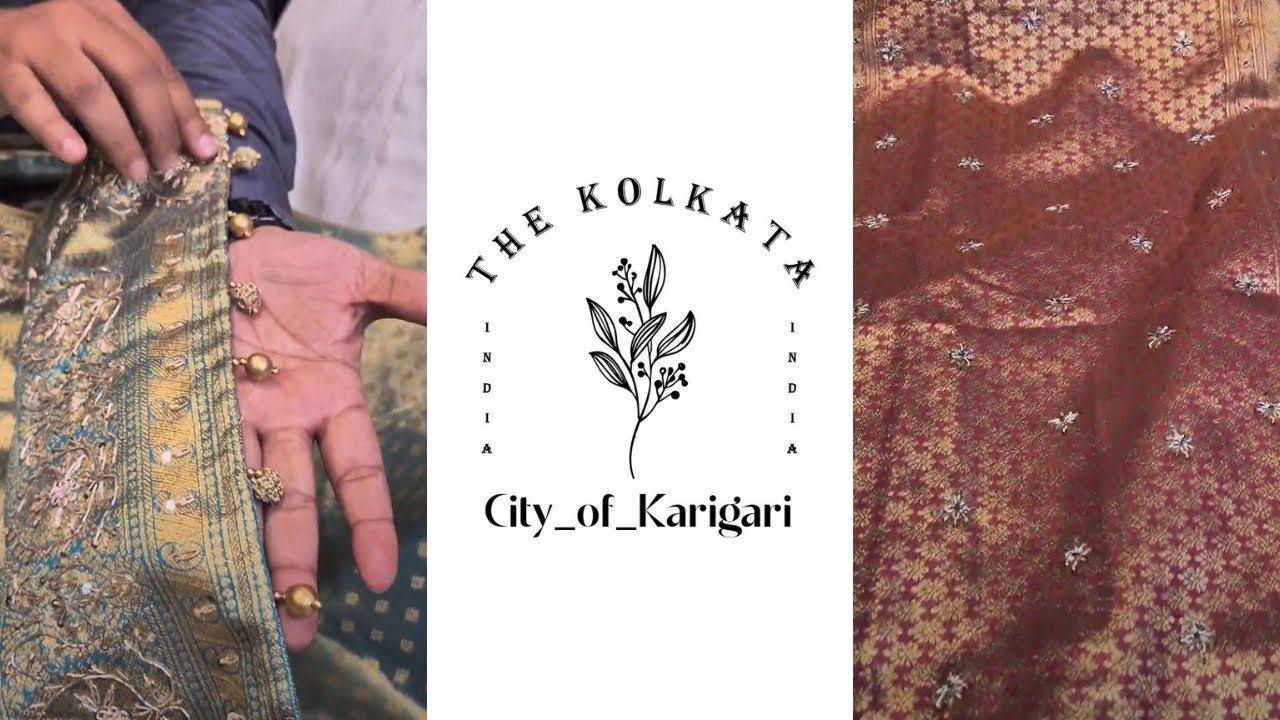 Silk saree with highlight by The Kolkata City Of karigari