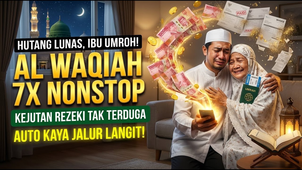 Surah Al Waqiah 7x Buka Jalan Rezeki Tertutup Lunas Hutang Ramadhan