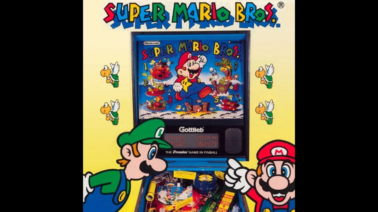 1992 Gottlieb Super Mario Bros. Pinball Machine