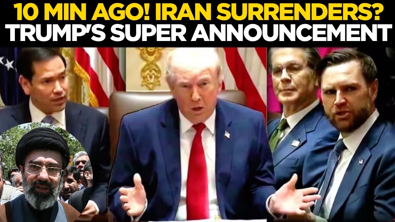 Trump Mega Announcement LIVE: Iran Surrenders in front Of America | Trump Latest Live | War News