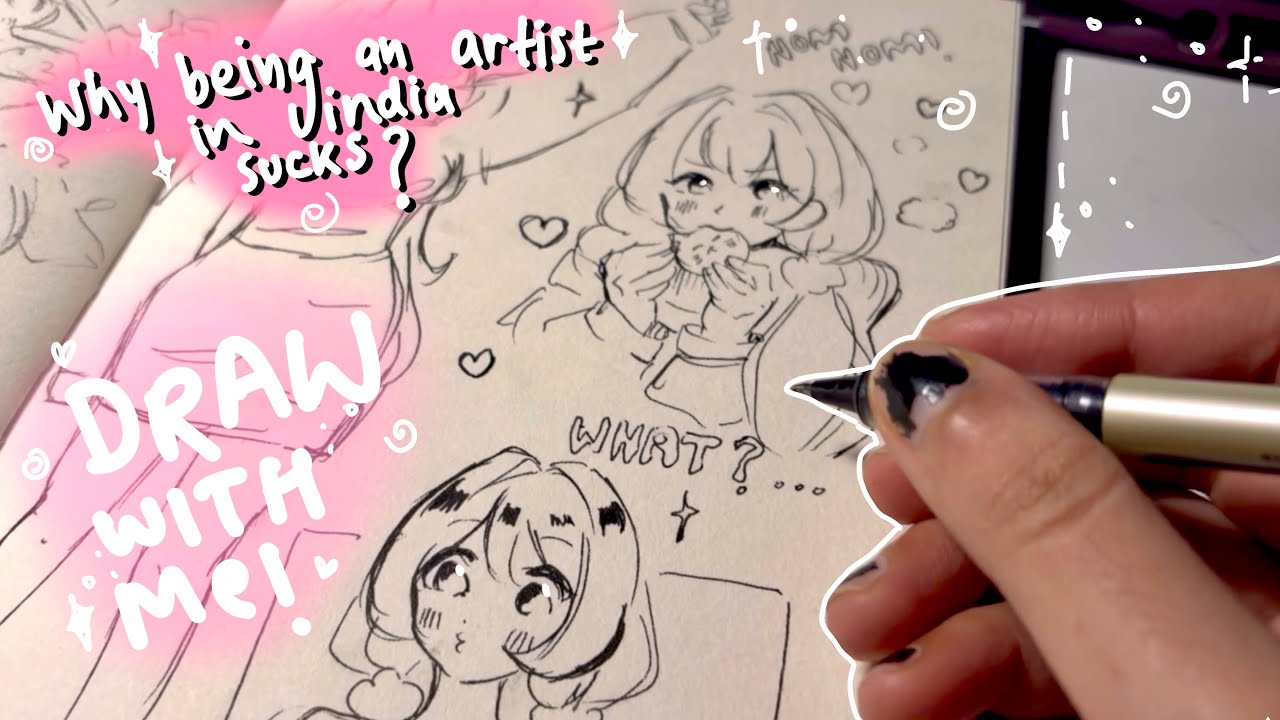 Why being an artist in INDIA kinda SUCKS? 😭💖✨|| Draw with me!
