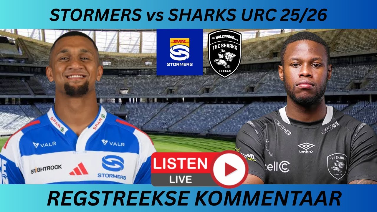 STORMERS vs SHARKS URC 2026 AFRIKAANS Commentary
