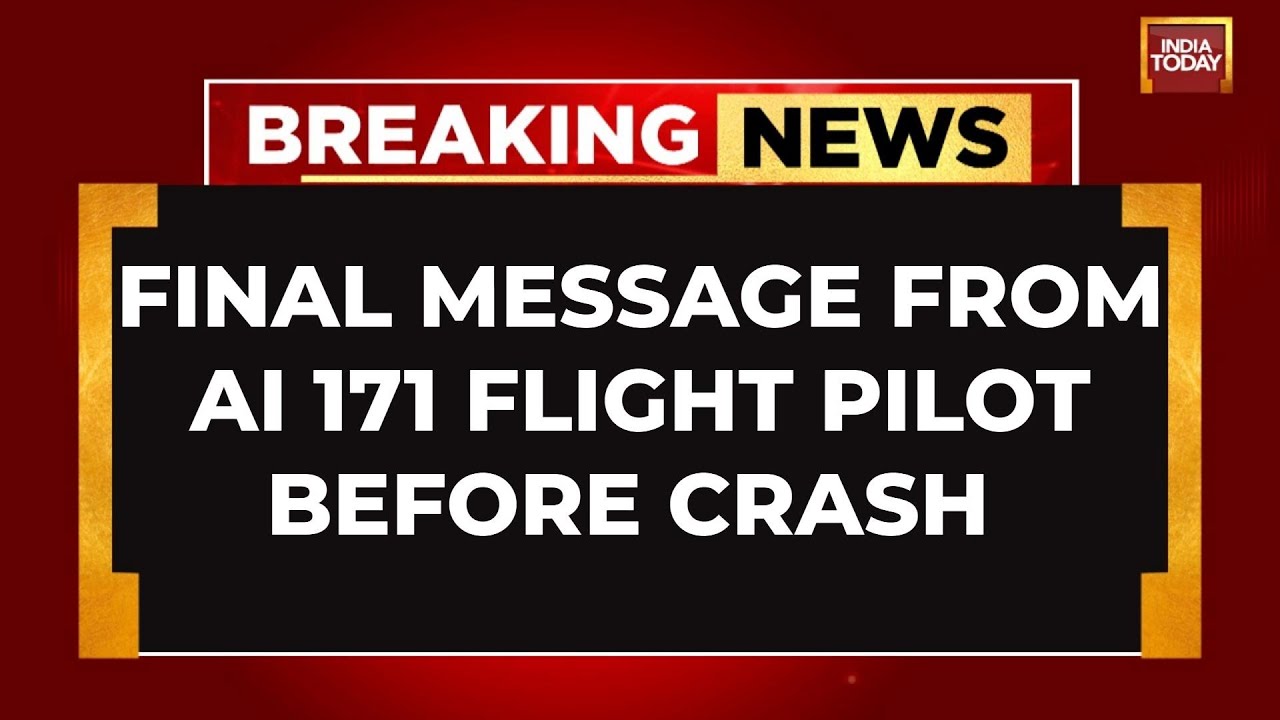 AI-171 Crash: Pilot's Last Words 'Thrust Not Achieved, Falling, Mayday' - Sources