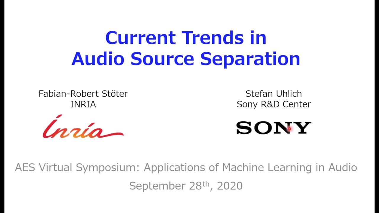 Current Trends in Audio Source Separation