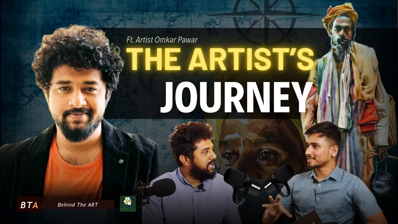 Ep.05 | Artist Omkar Pawar on Realistic Portrait, Landcape, Nature| BTA BehindTheART | SarangChafale