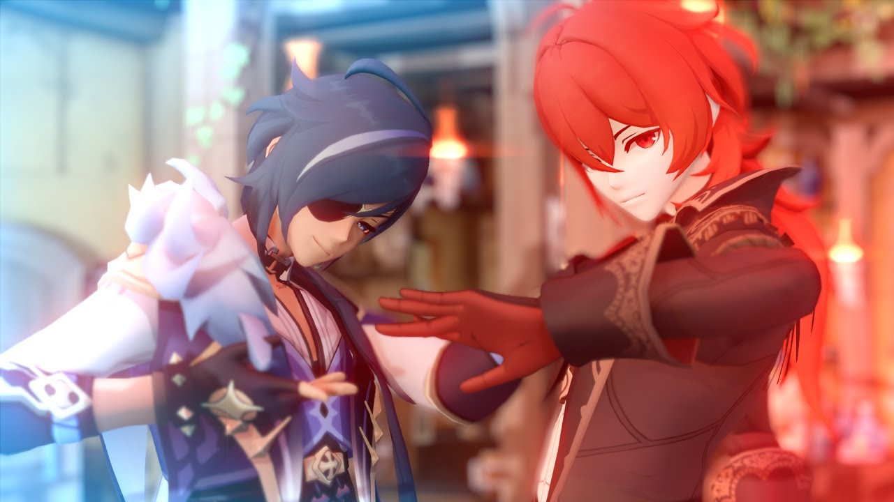 【Genshin Impact MMD】Red Velvet - 놀이 Naughty【Kaeya & Diluc】
