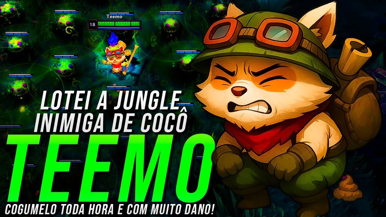 FIZ O FAMOSO TEEMO DIARREIA COM 6 ITENS DE DANO!