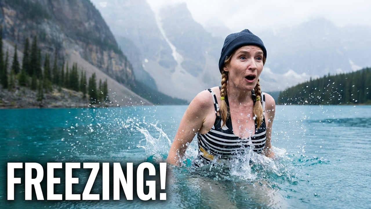 Moraine Lake's Icy Embrace: A Banff Adventure, Canada 🇨🇦