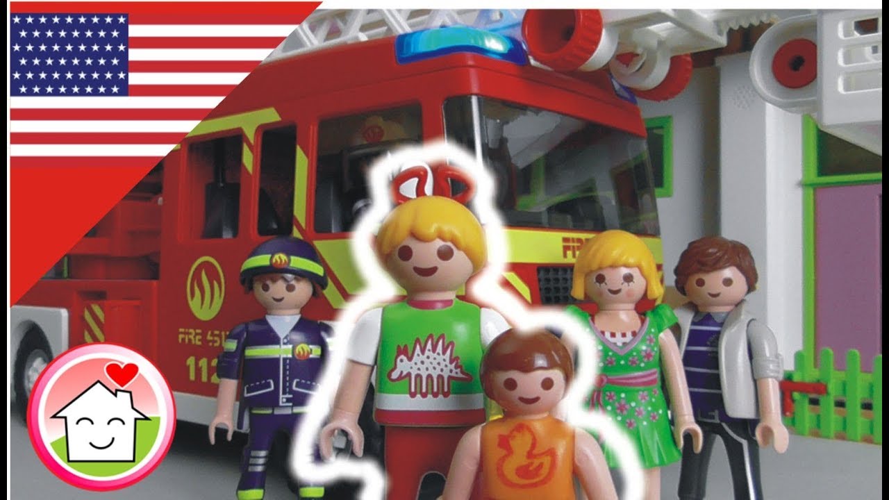 Playmobil fire station - Chimney on Fire - The Hauser Family