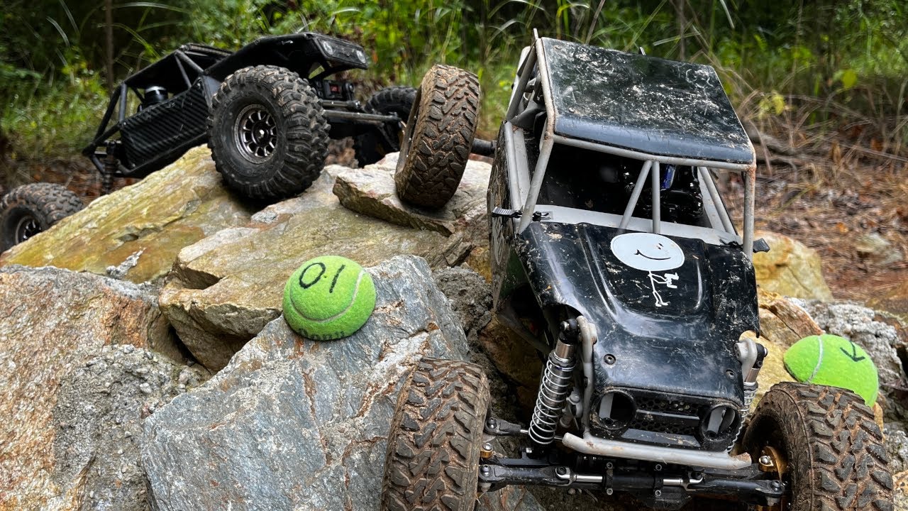 RC Rock Crawling Comp Gates - Vanquish H10 Optic VS Axial Capra #rccar #rc #rccrawler #rcbuggy