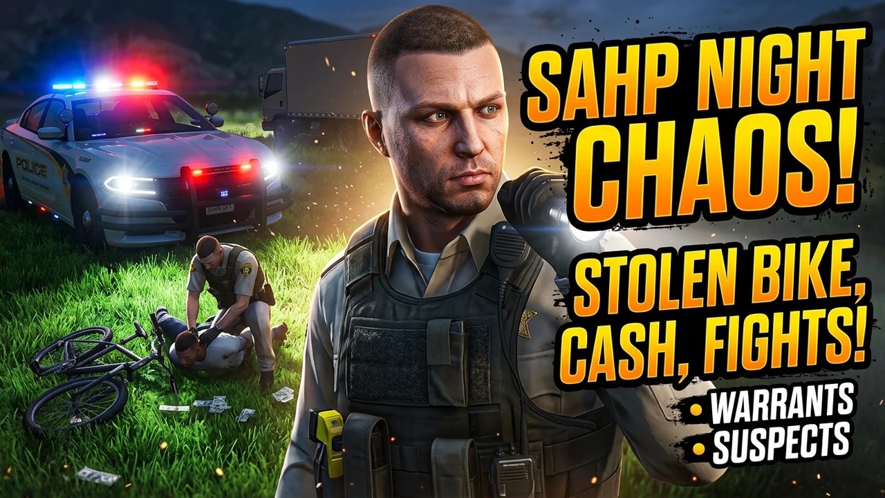 SAHP Night Patrol | Stolen Bike | Stolen Money Truck | Street Fight | Suspect Warrant | LSPDFR