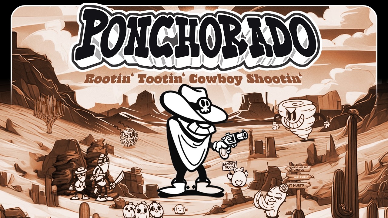 This Game is Cuphead meets Vampire Survivors! - Ponchorado - Demo
