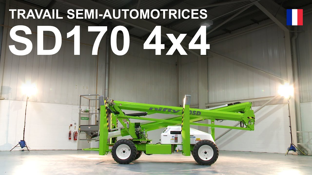 Nacelles élévatrice semi-automotrice | SD170 4x4 vidéo du produit