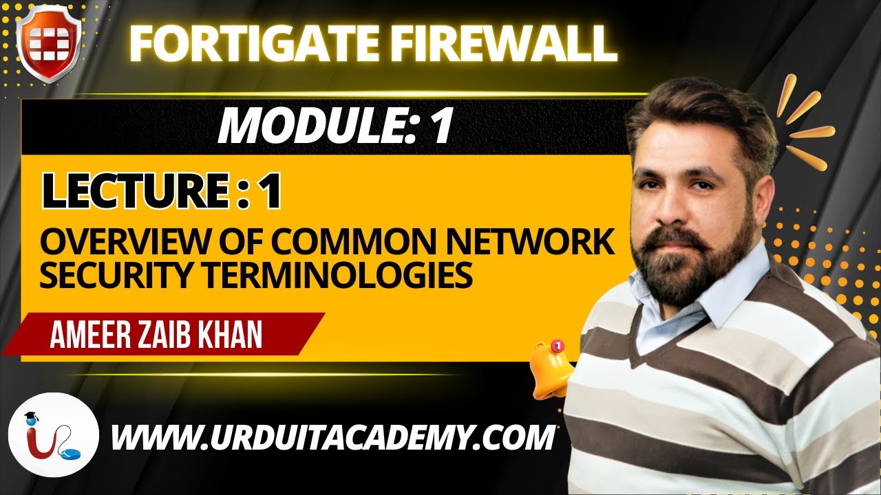 Module 1 | Lecture 1: Overview of Common Network Security Terminology 🔐 | Cyber Security Basics