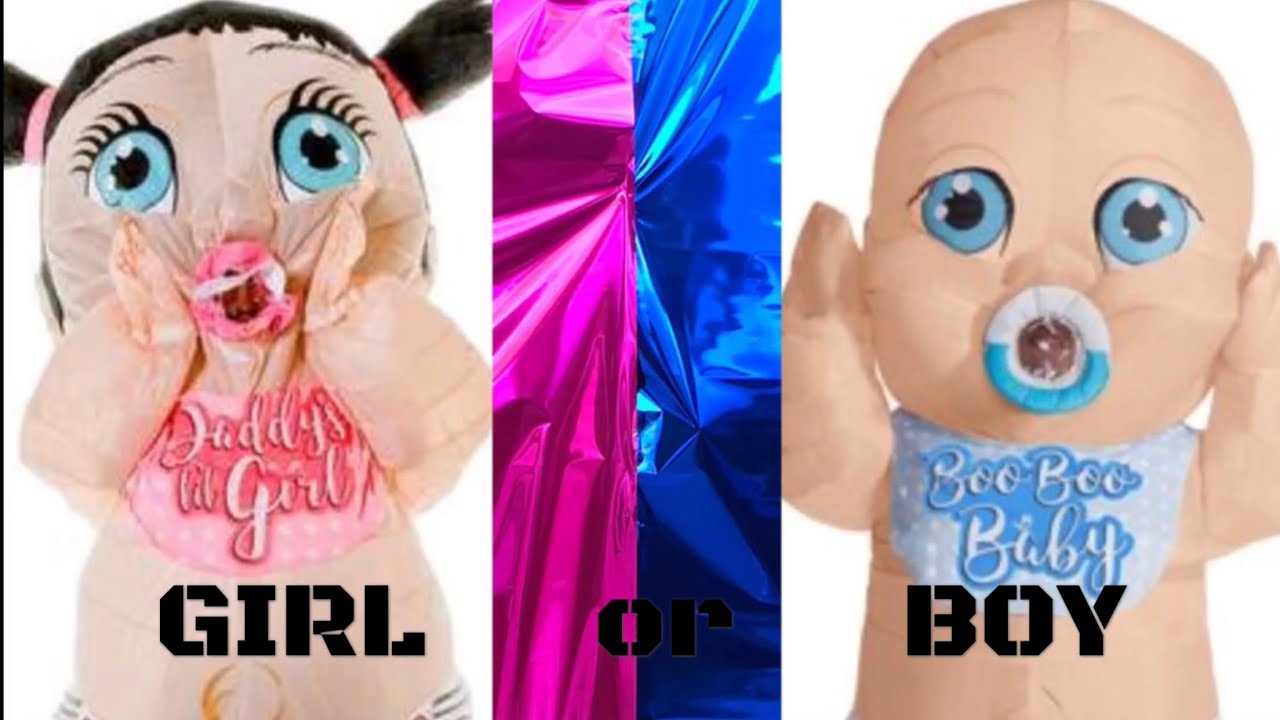 Gender Reveal BABY COSTUME!!! (raw no edit)