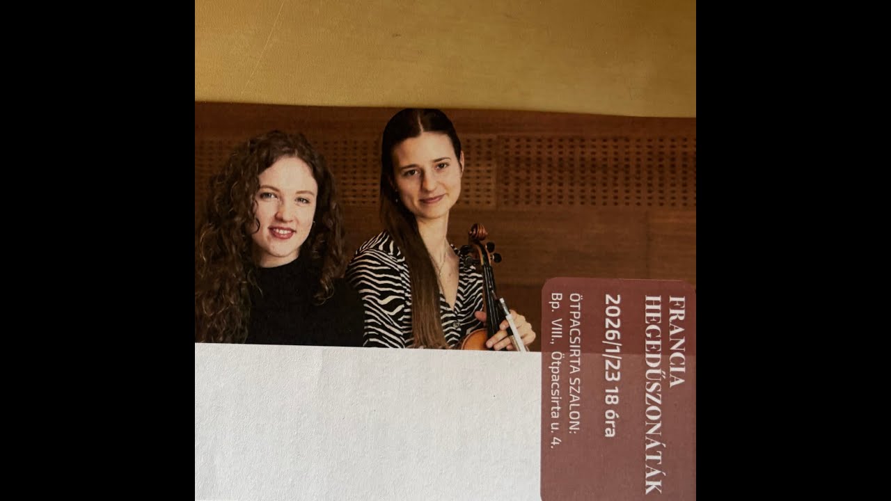 Claude Debussy g-moll hegedű-zongora szonáta L. 140 - 1. tétel / Kovács Villő & Ungár Cecília