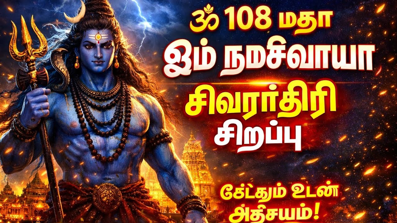 🌙 மகாசிவராத்திரி சிறப்பு | 1008 மஹா ஓம் நமசிவாயா | சிவன் அருள் உறுதி/shivan