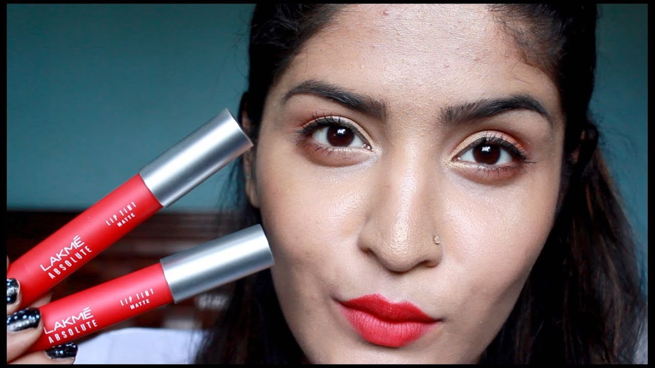 *NEW* Lakme Lip Tint Matte | Review | Demo & Swatches