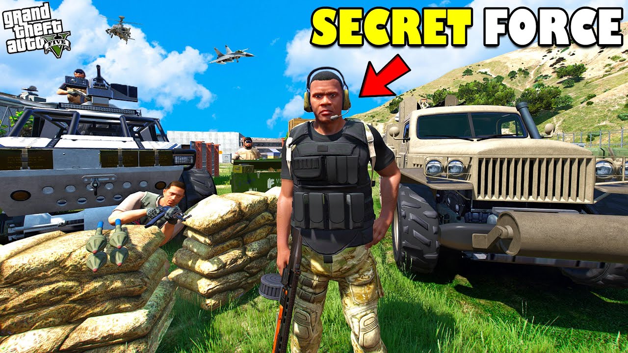 Franklin FINALLY JOIN SPECIAL SECRET FORCE in GTA 5 | SHINCHAN and CHOP
