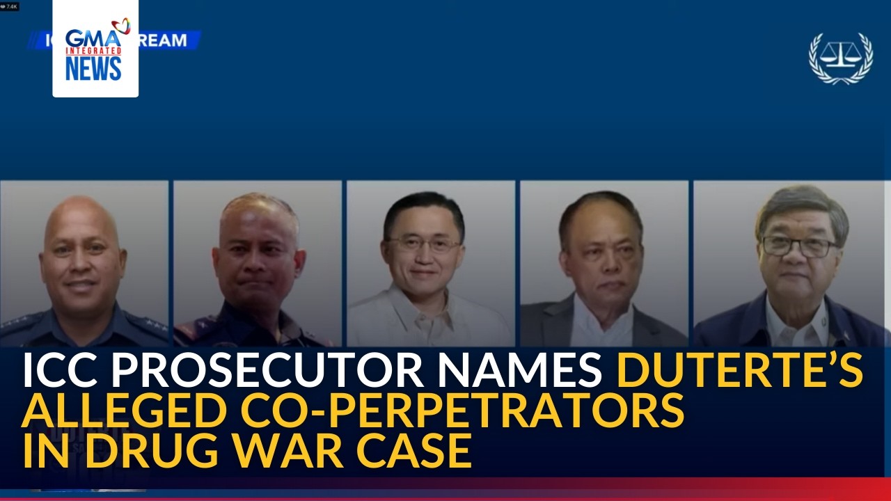 ICC Prosecutor names Duterte’s alleged co-perpetrators in drug war case | GMA Integrated News