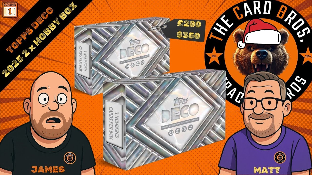 НОВИНКА - Topps Deco 2025 - Открытие двойной коллекционной коробки - Тогда и сейчас /5