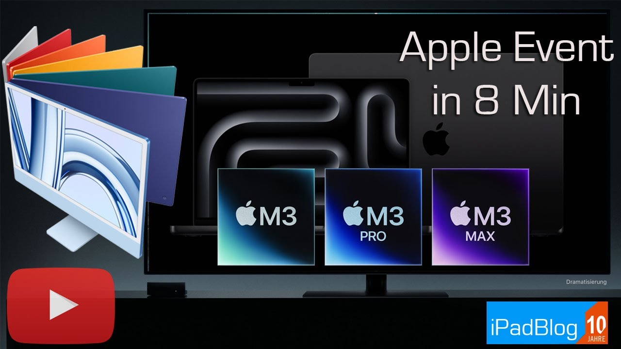 Alles zum Apple M3 MacBook Pro und iMac Event: Enthüllt in 8 Minuten • #V266