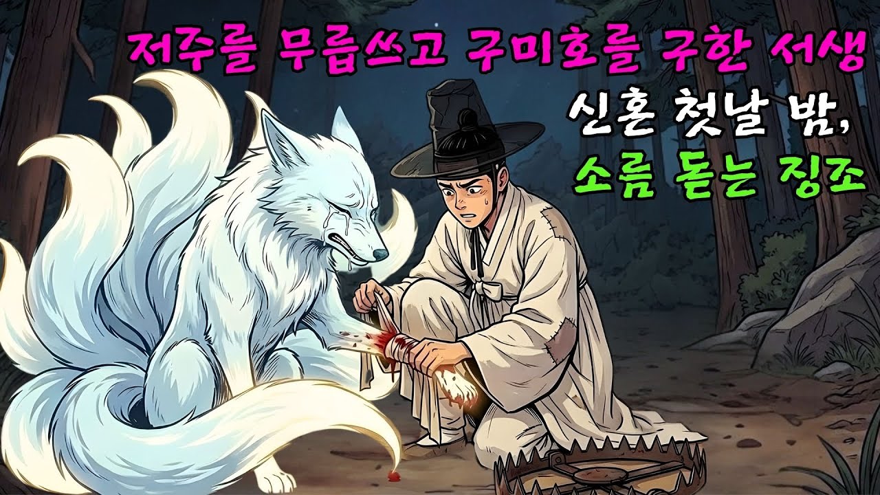 저주를 무릅쓰고 구한 구미호, 가난한 서생은 신혼 첫날 밤 섬뜩한 징조로 간신히 목숨을 건지다| 야담 |옛날이야기 |민담 |전설 | 설화