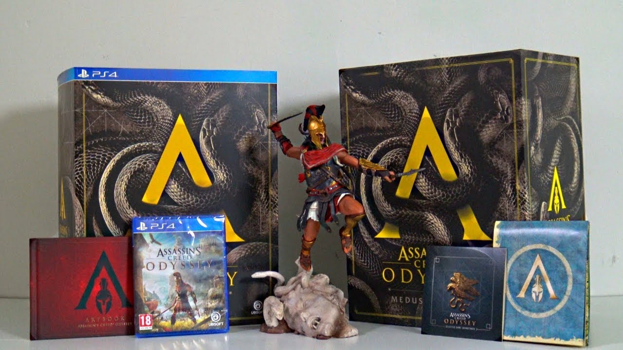 Assassins Creed Odyssey Medusa Edition Unboxing (4K)