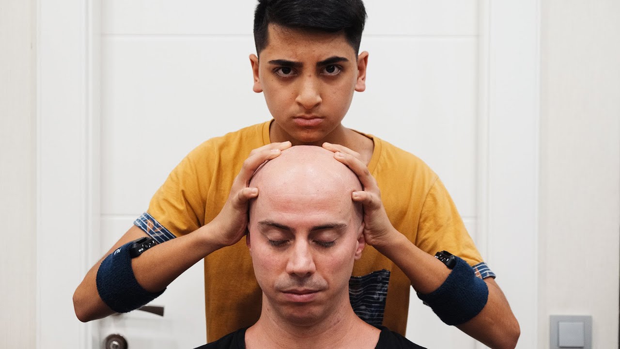 YOUNG BARBER HEAD MASSAGE | the ANGRY BOY will RELAX YOU | ASMR BARBER