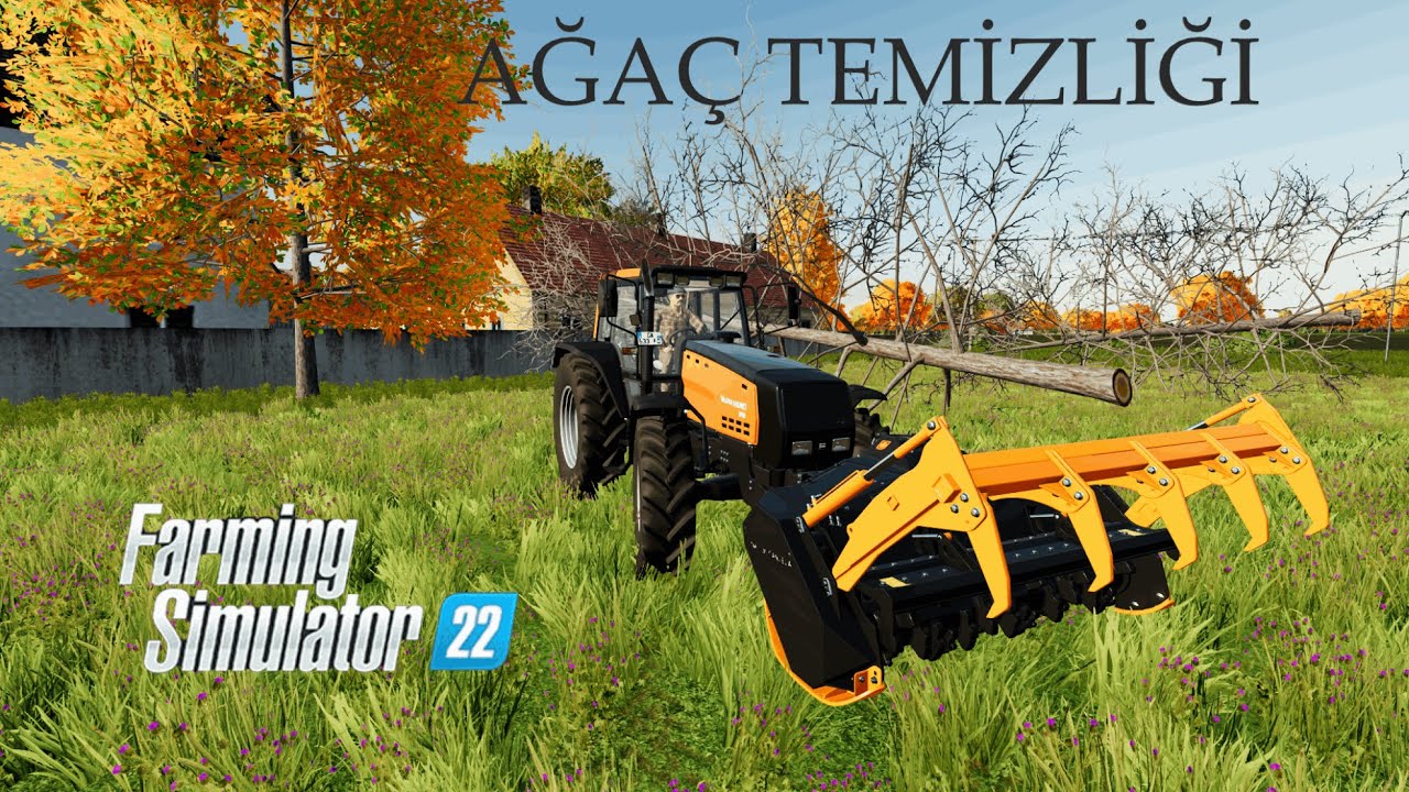 ERDEVİK HARİTASINDA ENGEL OLAN AĞAÇLARI TEMİZLEDİK || FARMİNG SİMULATOR 22